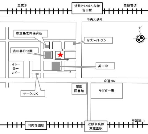 あいおいホーム英田への地図